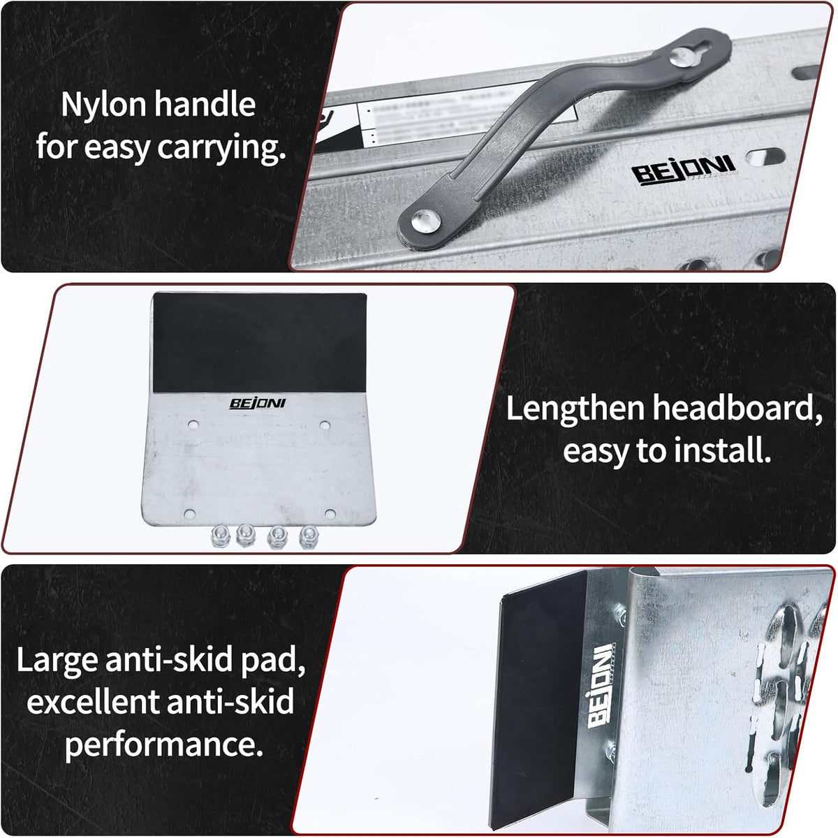 67'' x 8.7'' Folding Heavy Duty Steel Loading Ramps, 950 lb Capacity, 1 Pair V78879