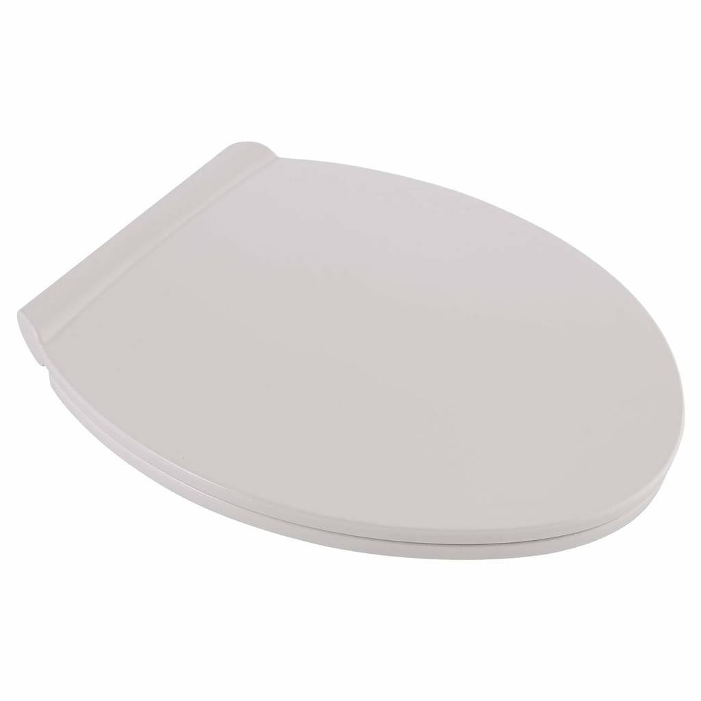 White Slow-Close Round Closed Front Toilet Seat J598376