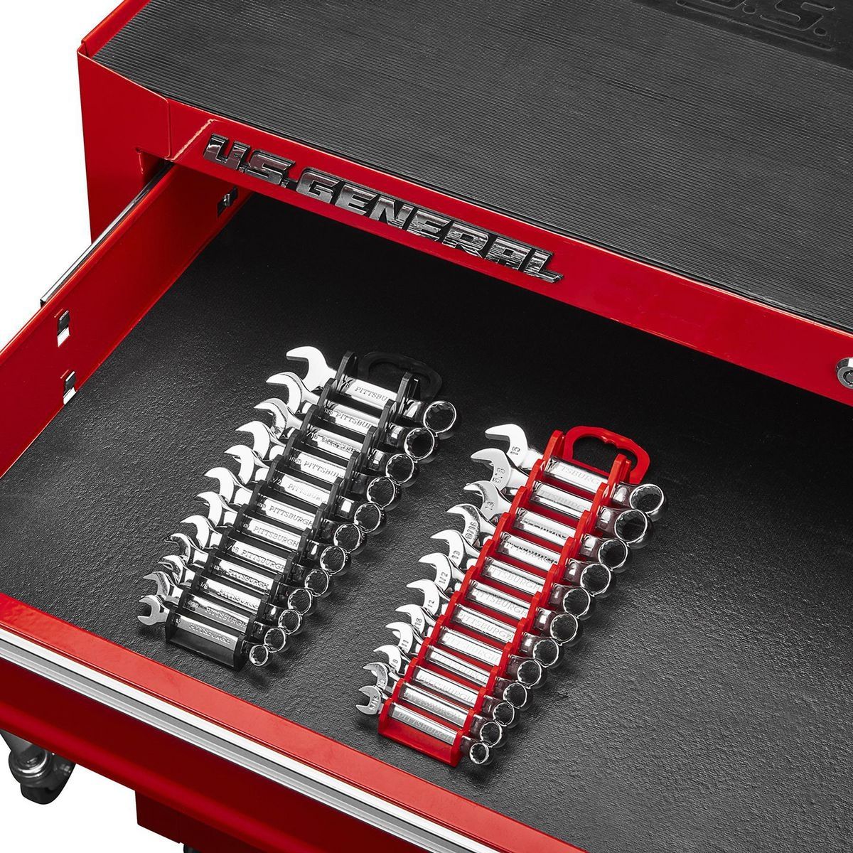 12 Slot Stubby Wrench Organizer, 2 Piece Y62197