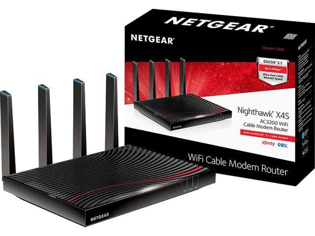 Dual-Band Ac3200 Router with Docsis 3.1 Cable Modem B34947