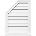 Octagonal Surface Mount PVC Gable Vent with Brickmould D8295