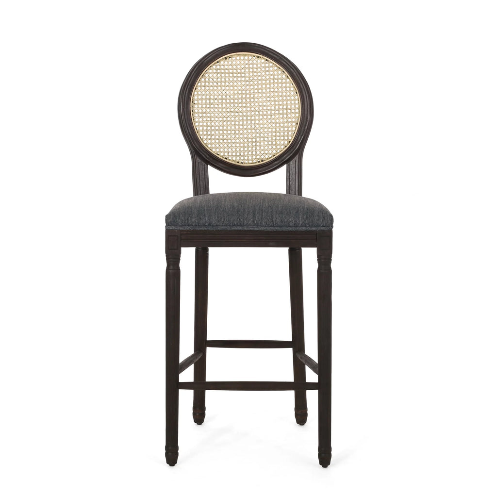 Upholstered Wood Barstools Set of 2 X512