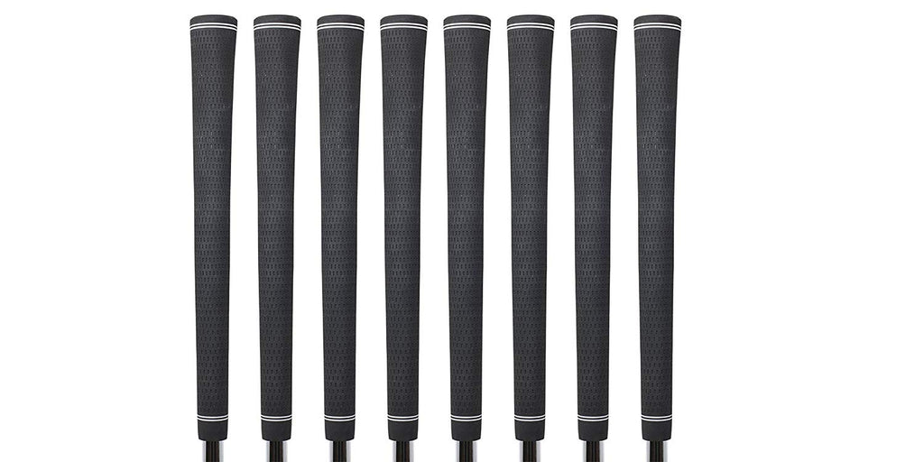 Jumbo Black Golf Grips and Grip Kit (8 grips, grip tape, clamp, instructions) O8163