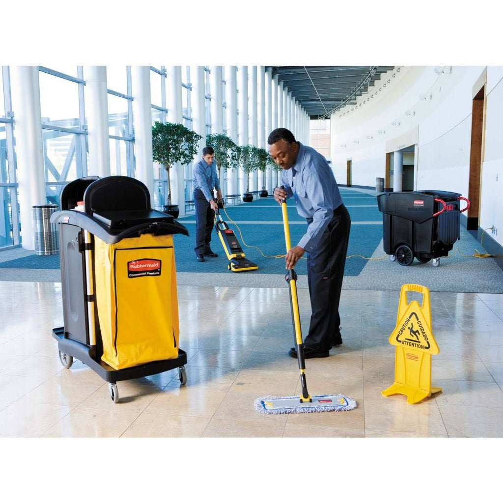 Black High Capacity Cleaning Cart Q21466