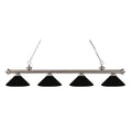 Brushed Nickel 4 Light Billiard Light H61075