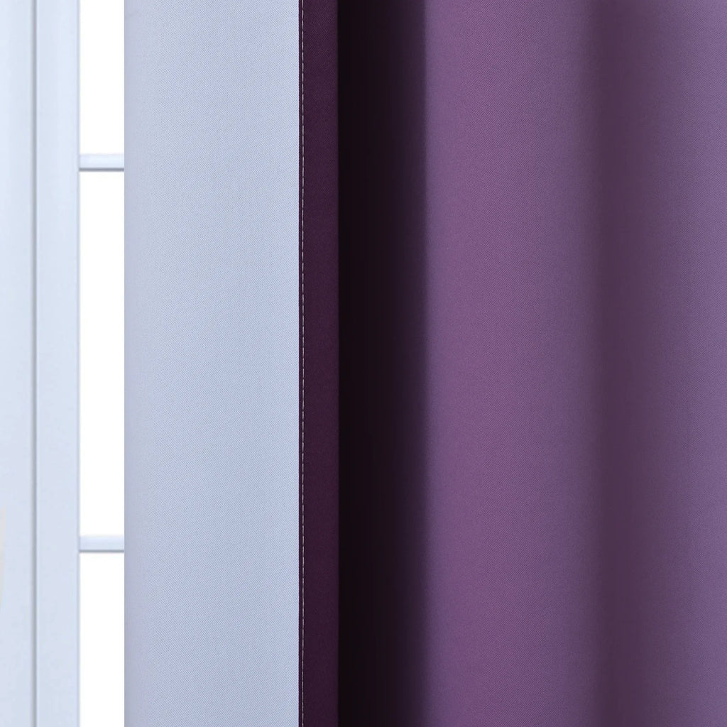 Purple Blackout Ombre Curtains, 52x84 inches, 2 Panels A806019