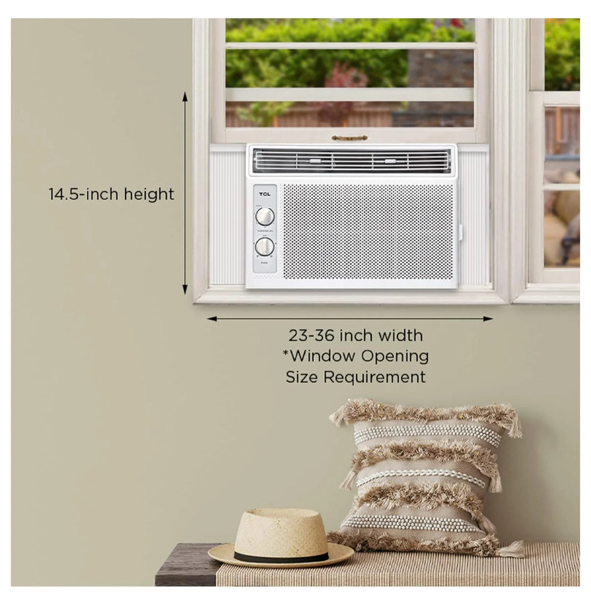 5,000 BTU Window Air Conditioner and Fan White Y922