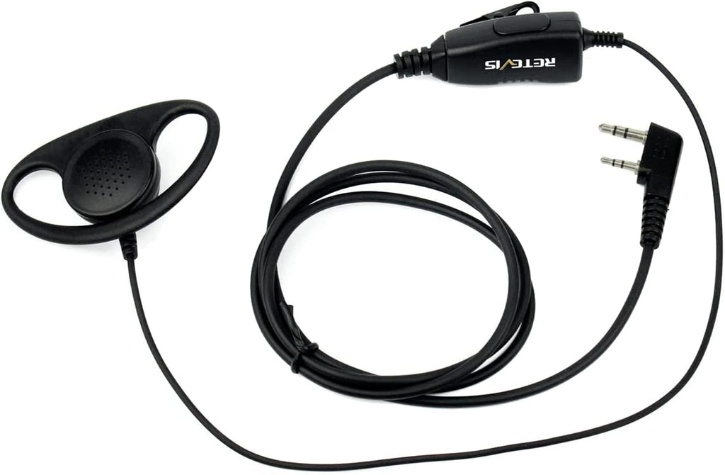 Case of 10 2 Pin D-Type Headset for 2 Way Radios P72069