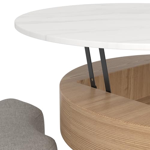 3 in 1 Lift Top Nesting Coffee Table with Storage H76563