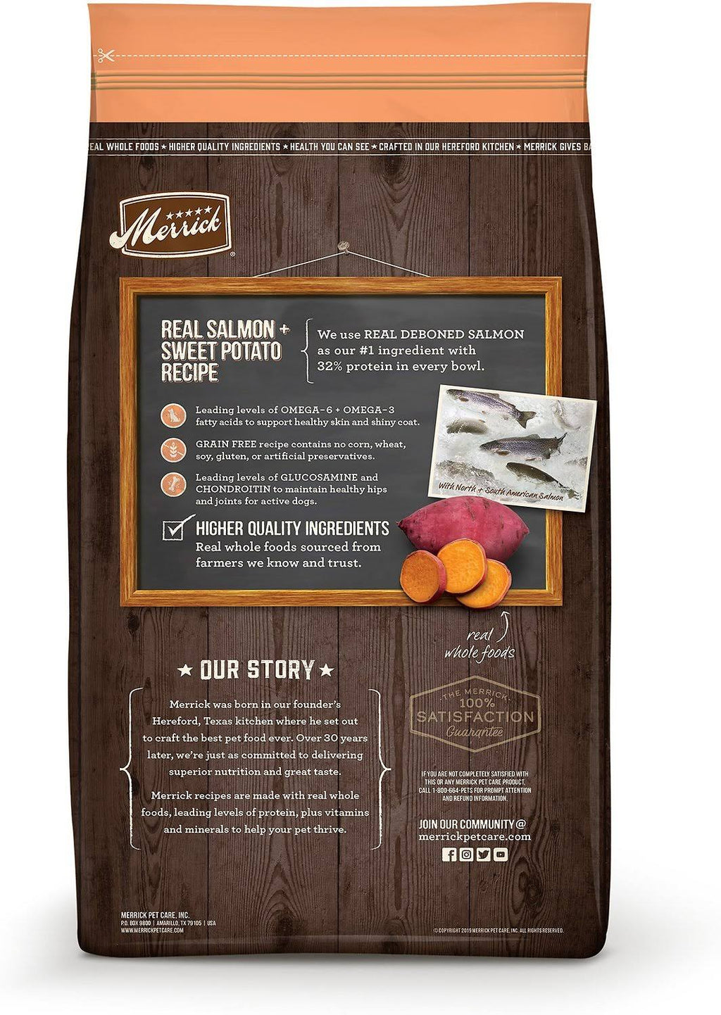 Grain Free Salmon Sweet Potato Dry Dog Food, 22 lbs N328659