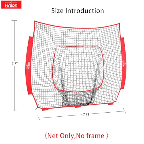 7-Strand Heavy Duty Knotless Polyester Baseball & Softball Replacement Net V68711