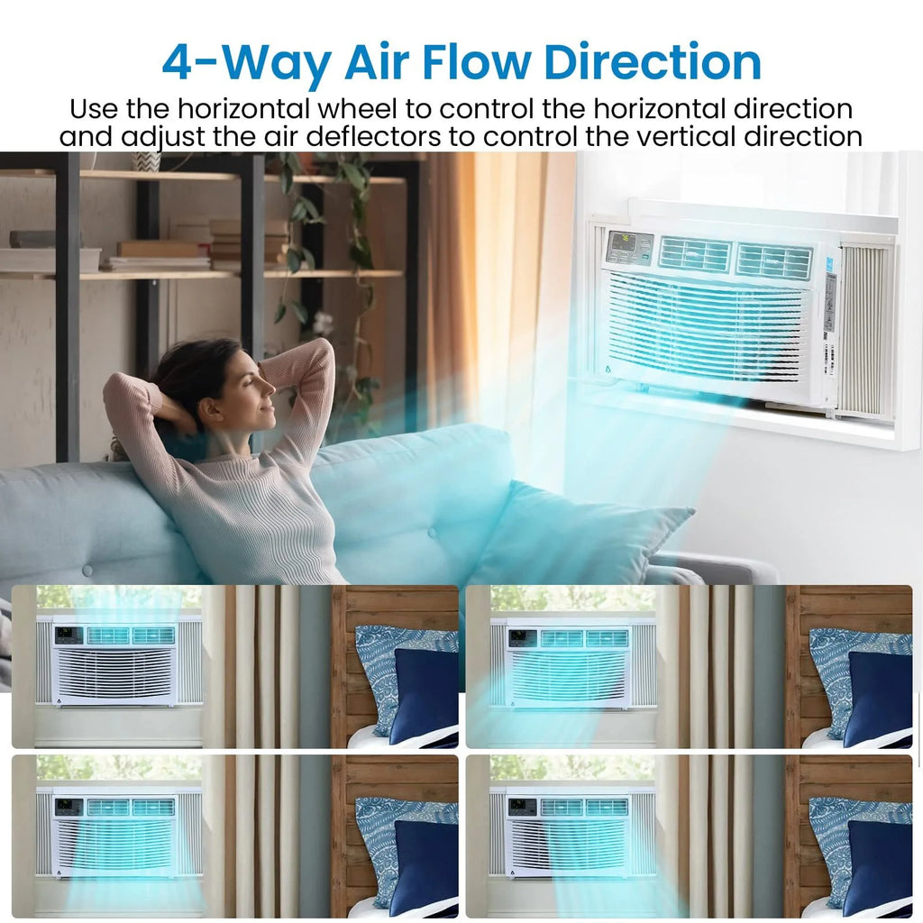 White 6,000 BTU Window-Mounted Air Conditioner N4053