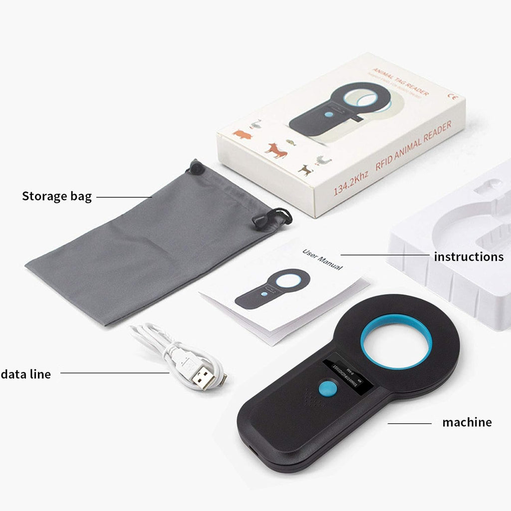 Bluetooth Animal Microchip Tag Reader Scanner T416
