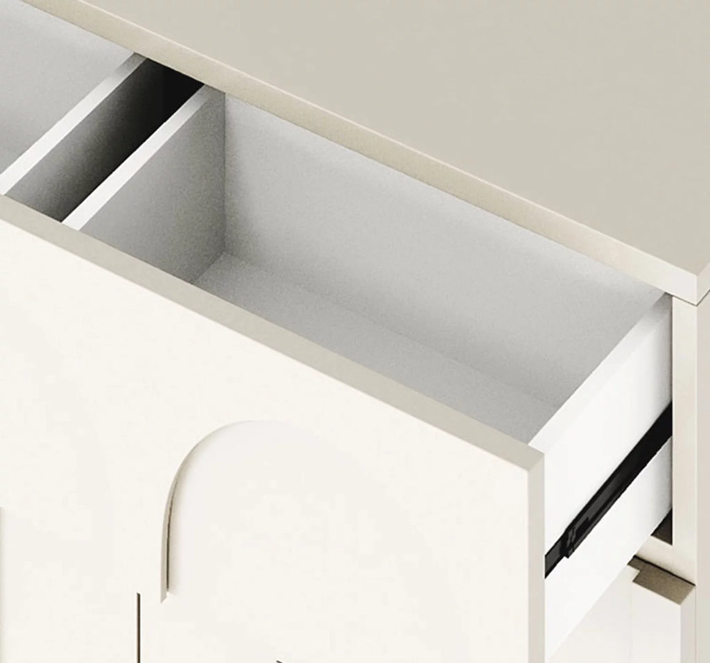 Half Gloss White 6 Drawer Dresser P6673