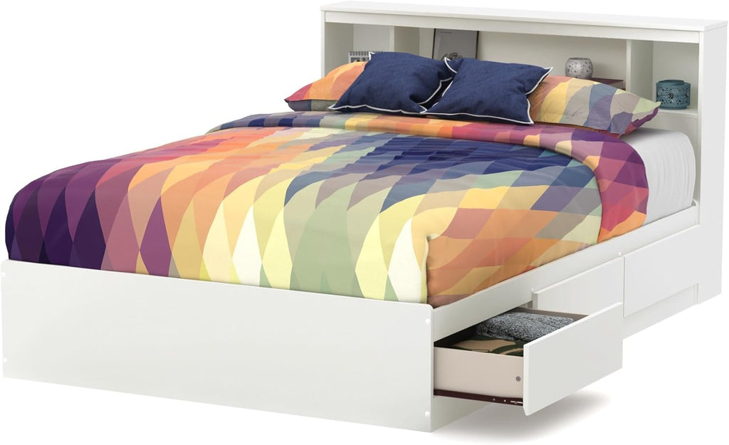 Full Mates Bed With Bookcase Headboard X36591