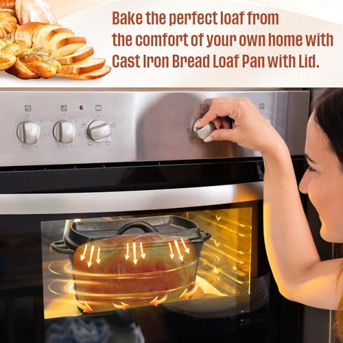 Cast Iron Bread Loaf Pan with Lid Q539987