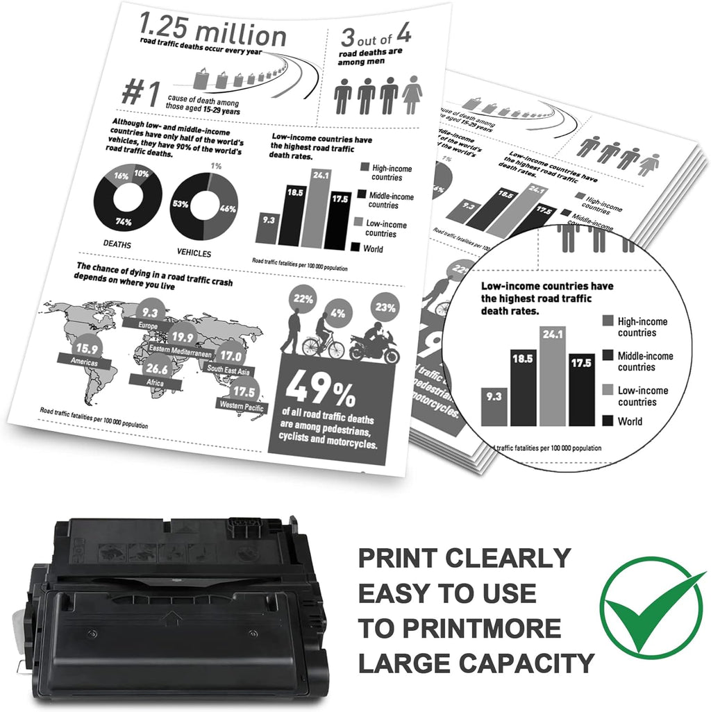 Black Compatible 45A Toner Cartridge Replacement H383472