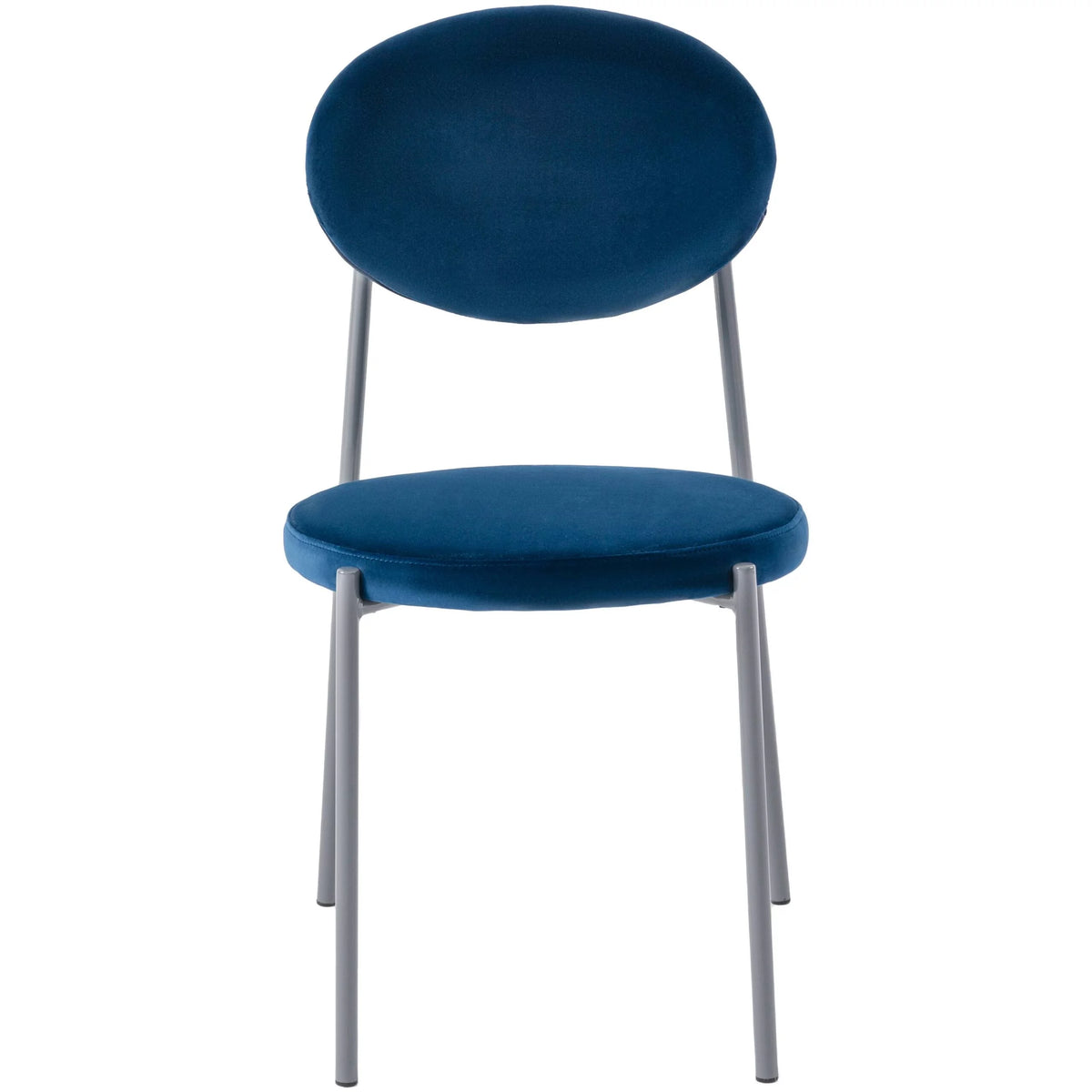 Navy Blue Velvet Dining Chair Set of 4 Y820