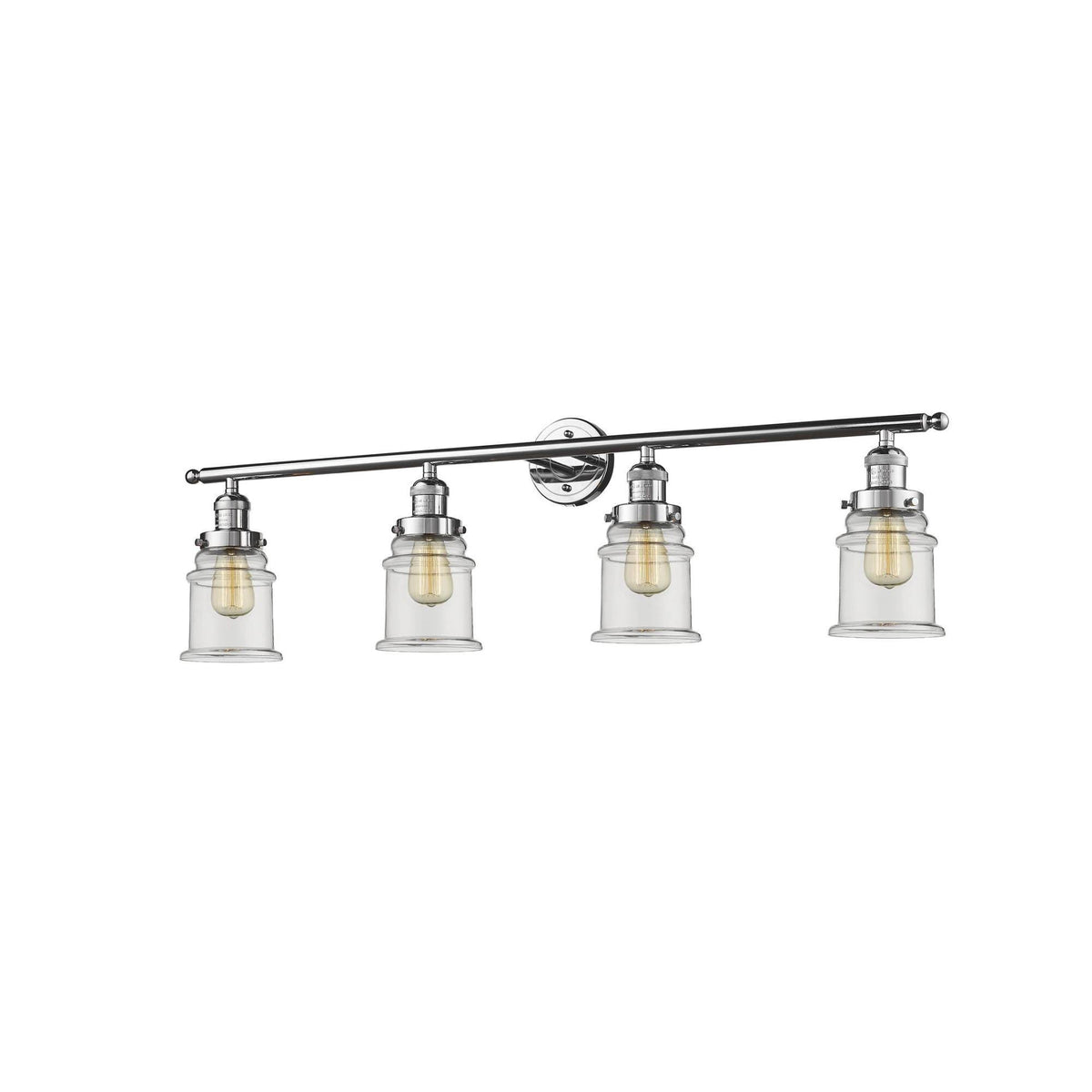 4 Light Adjustable Bathroom Fixture, Polished Chrome B526
