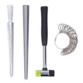 Ring Mandrel Sizer Aluminum Measuring Gauge Jewelry Making Tools K401