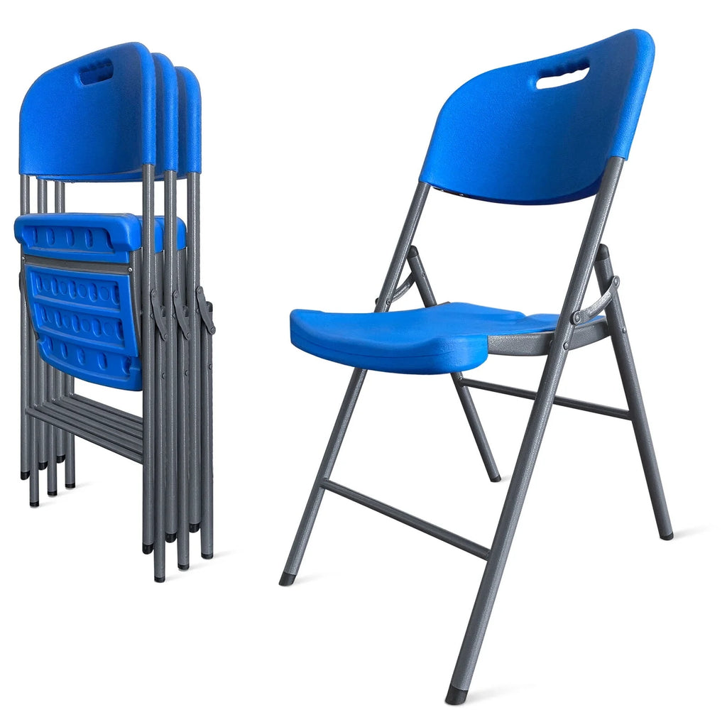 Folding Chairs 4 Pack Plastic Stackable D113574