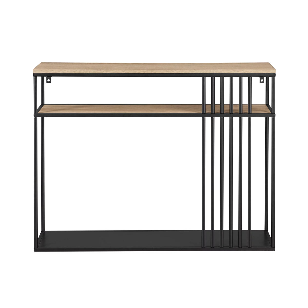 41" Slatted-Side Metal Console Table K818