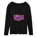 Women's Long Sleeve V-Neck Graphic T-Shirt B477704