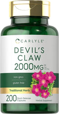 Devils Claw 2000mg 200 Capsules Concentrated Root Extract E6258