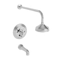 Midnight Chrome Pressure Balance Tub & Shower Trim N928