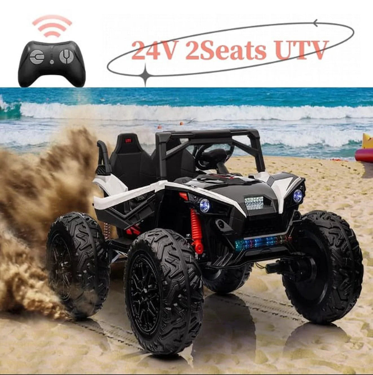 24V Ride on Car 2 Seats UTV with Remote Control J1199