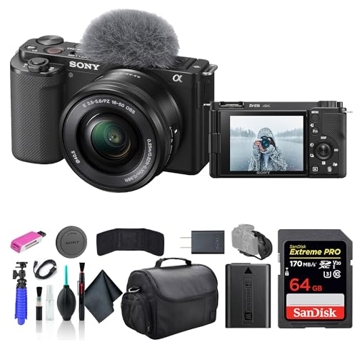 Black Mirrorless Camera with 16-50mm Lens M75447