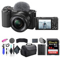 Black Mirrorless Camera with 16-50mm Lens M75447