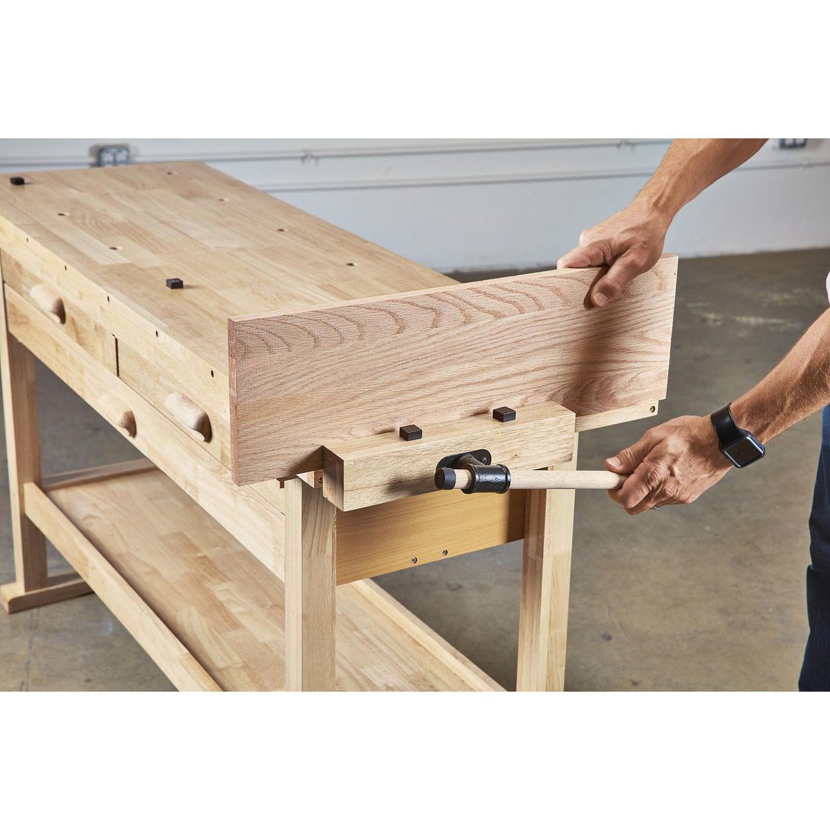60 in. 3-Drawer Hardwood Workbench J404699