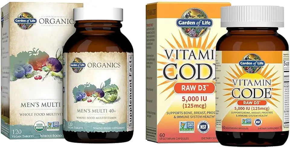 120 Tablets & 60 Capsules Multivitamin D3 Bundle N61897