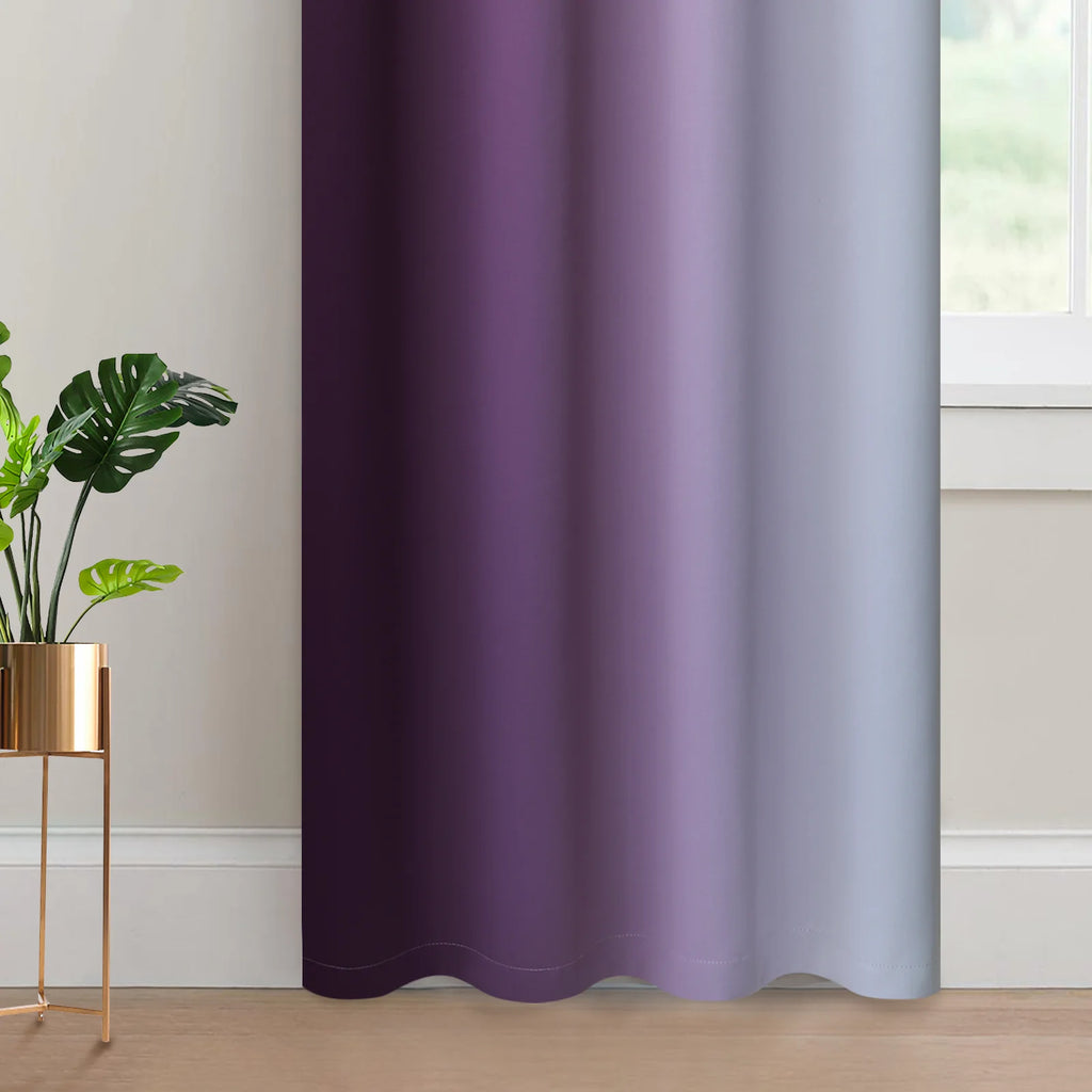 Purple Blackout Ombre Curtains, 52x84 inches, 2 Panels A806019