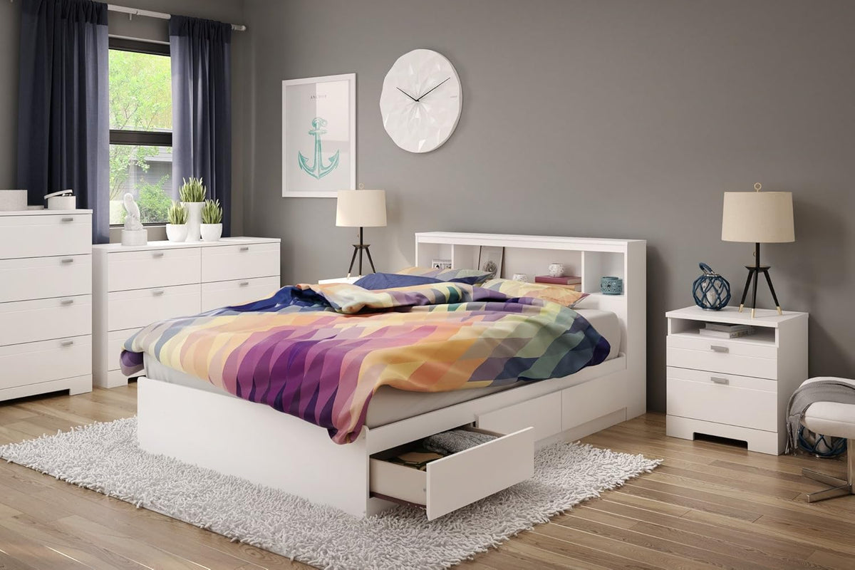 Full Mates Bed With Bookcase Headboard X36591