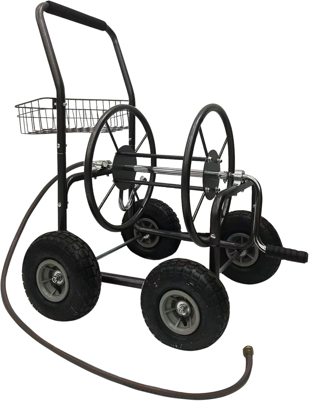 Garden Hose Reel Cart with 4 Wheels, 250-Feet Capacity G913139