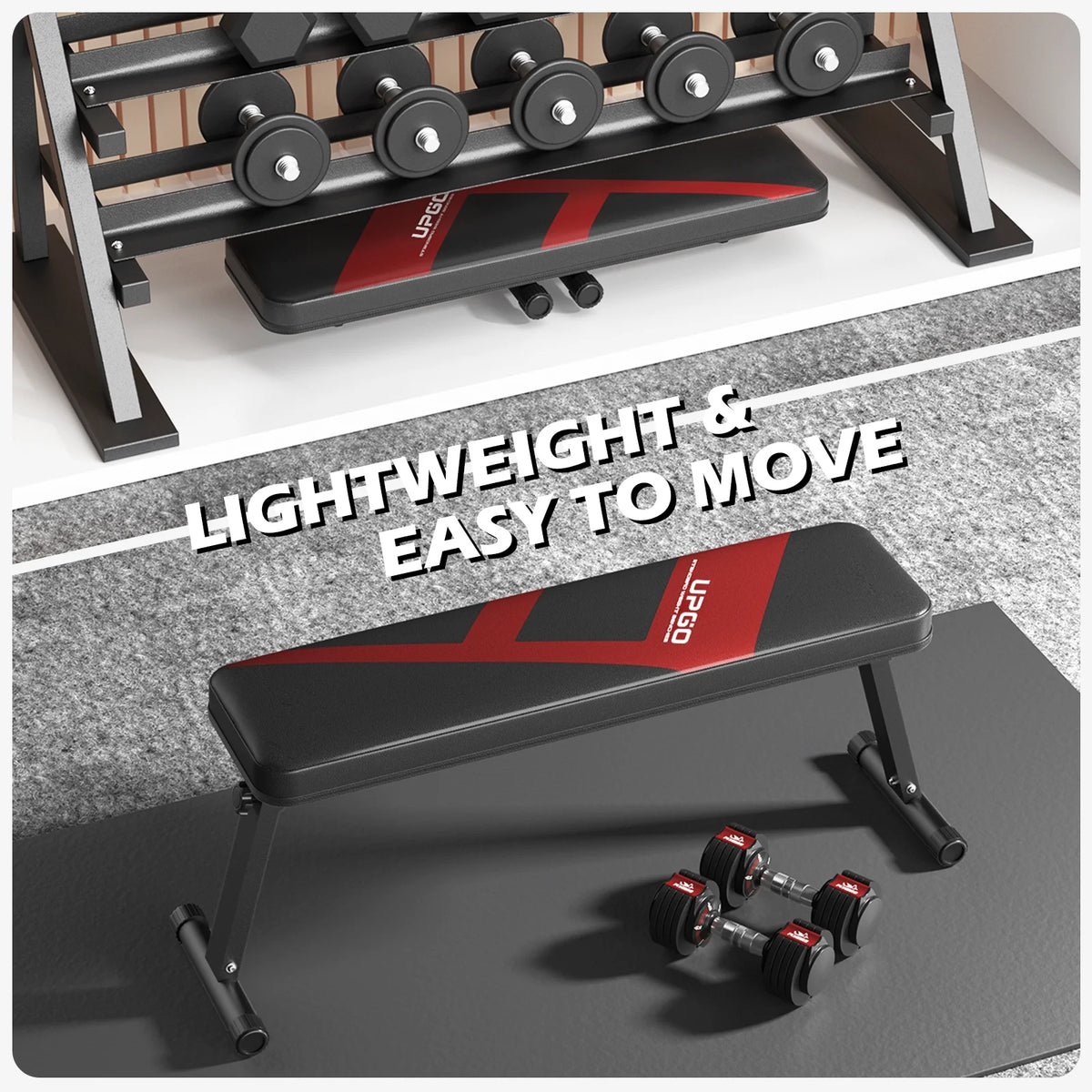 600LBS Folding Flat Weight Bench R326687