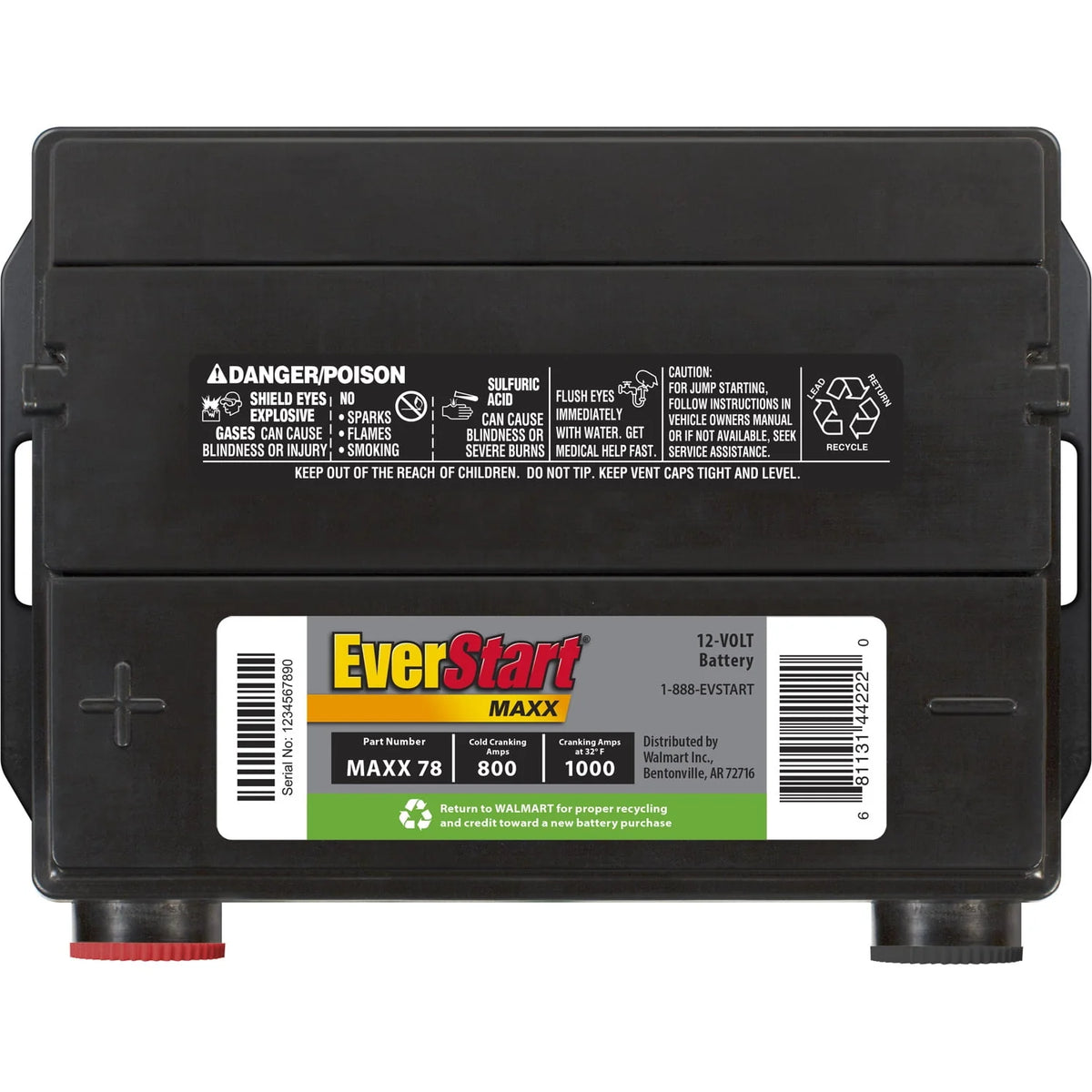 Group Size 78 12 Volt 800 CCA Lead Acid Automotive Battery Z156