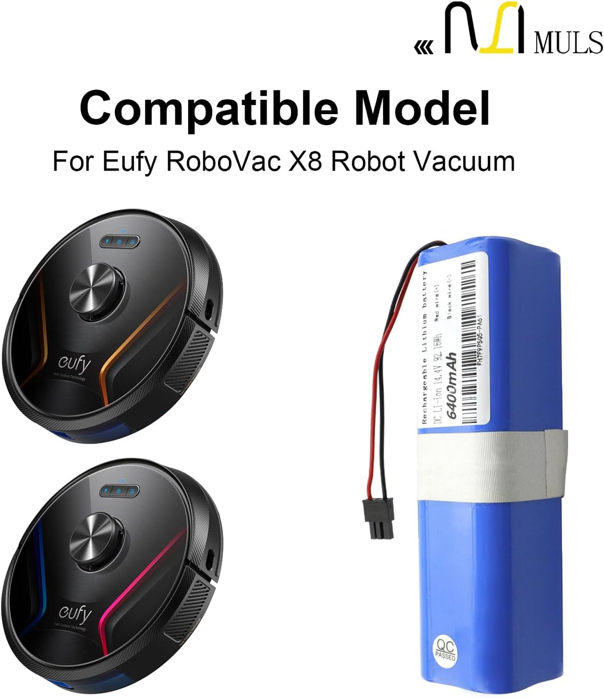 6400mAh 14.4V Vacuum Cleaner Battery L694987