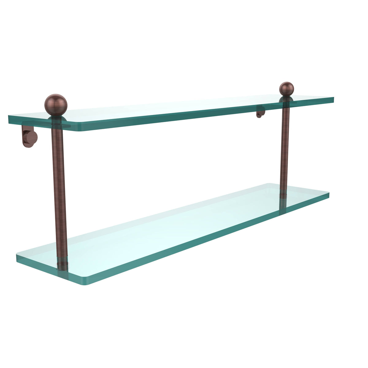 22 inch Two Tiered Glass Shelf W791453