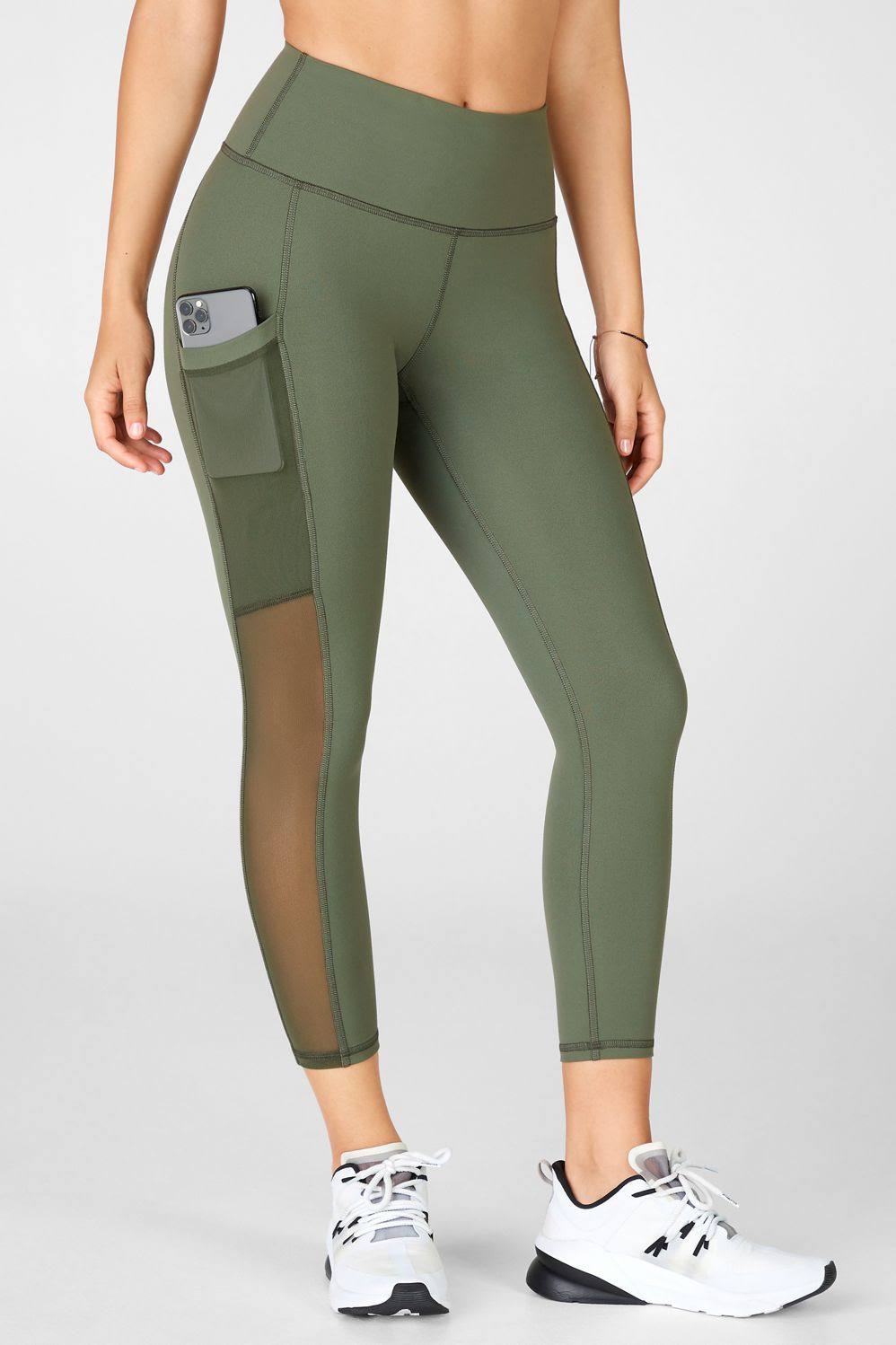 Charcoal Camo High-Waisted Capri F623860