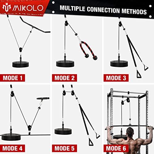 Weight Lift Pulley System with Adjustable Length Cable K18658