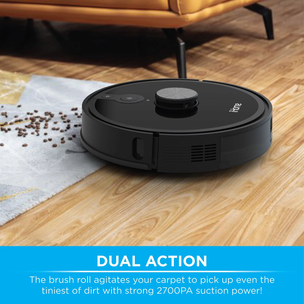 Robot Vacuum with LIDAR Navigation, 150 Min Runtime, 2700pa Suction U6917