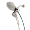 Spot Resist Brushed Nickel Six-Function Handheld Showerhead Q86555