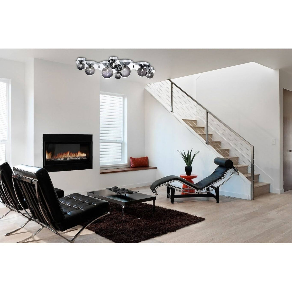 Chrome Flush Mount Light F984