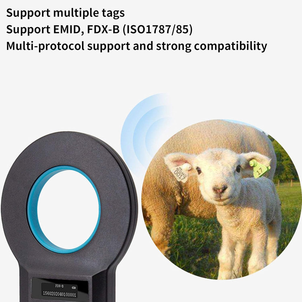 Bluetooth Animal Microchip Tag Reader Scanner T416