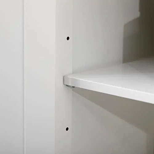 Grey Bathroom Cabinet Organizer with Two Drawers L81778