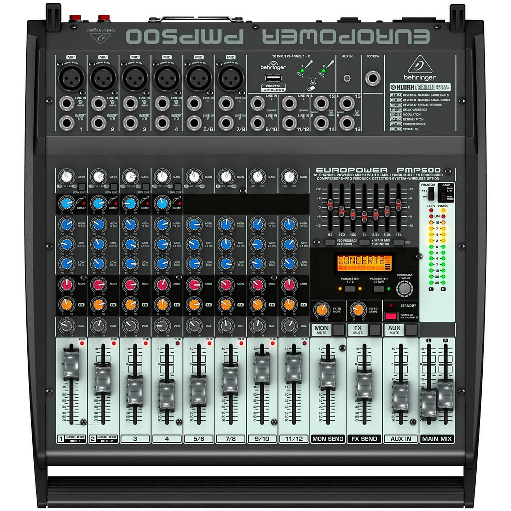500-Watt 12-Channel Powered Mixer H14457