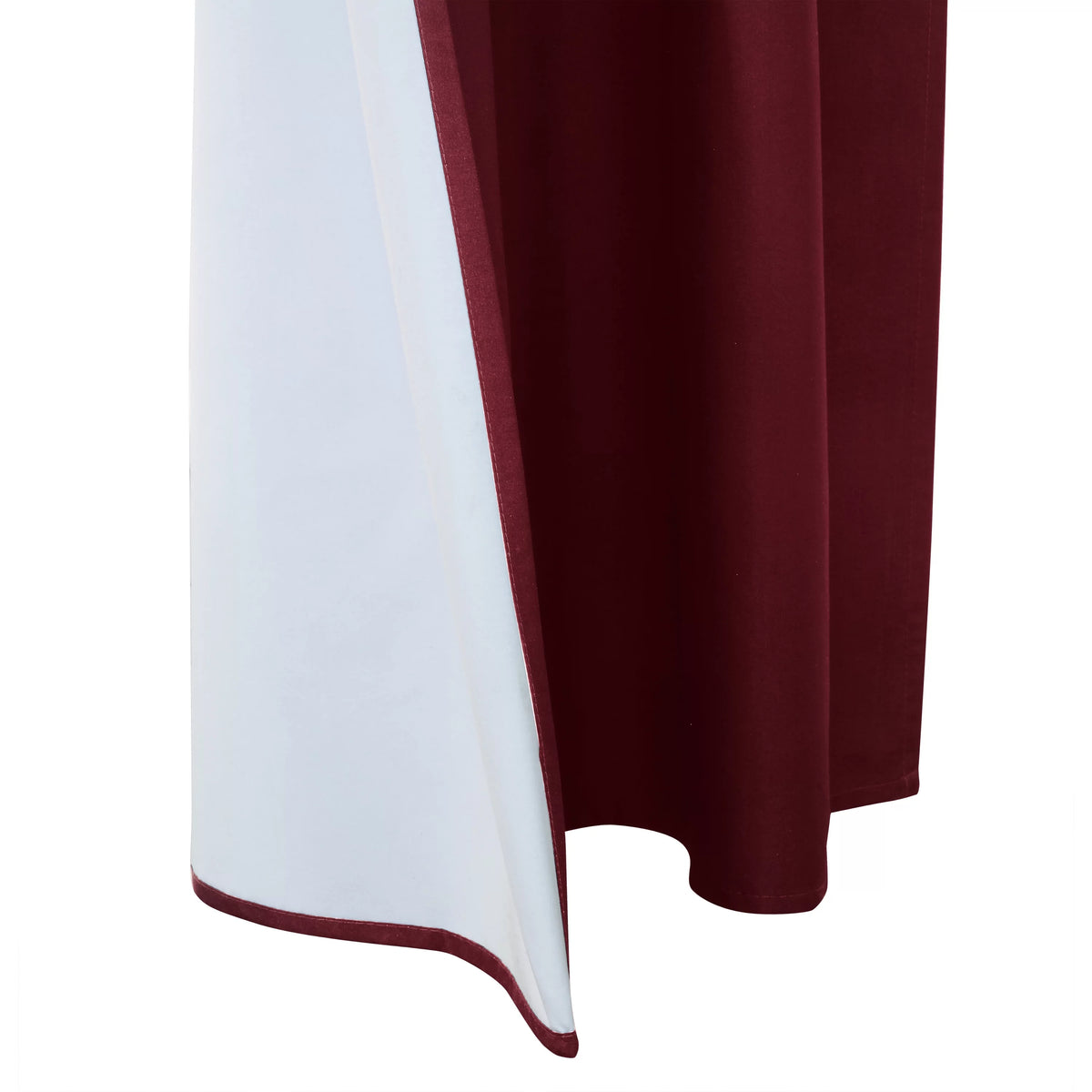 Burgundy 80" x 63" Window Dressing Set H78979
